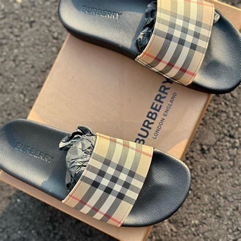 burberry in saddo|women's burberry slides.